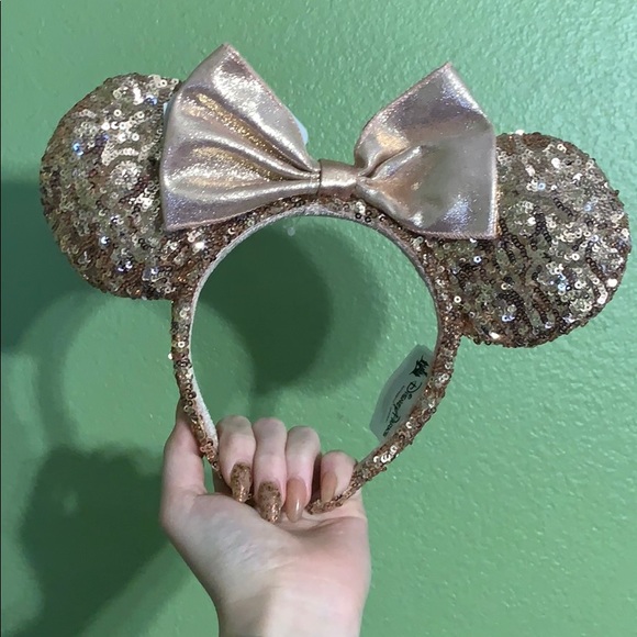Authentic Disneyland rose gold headband ears - Picture 2 of 3